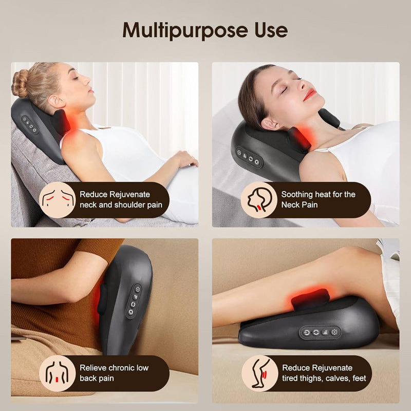 Neck Massager Shoulder And Neck Massage Pillow Lumbar 